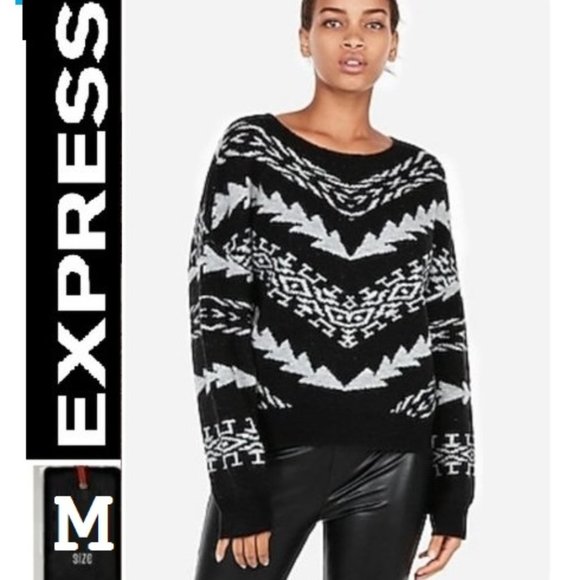 Express Sweaters - ⭐️ 3/$30- Express Geometric Miter Sweater, NWT, Size Medium